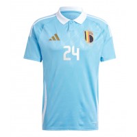 Belgicko Amadou Onana #24 Vonkajší futbalový dres ME 2024 Krátky Rukáv